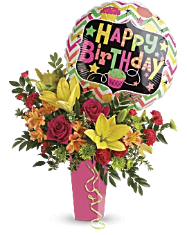 Birthday Bash Bouquet | Mixed Bouquets | Same Day Flower Delivery | Multi-Colored | Teleflora